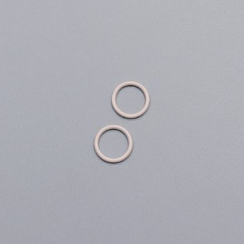 Кольцо металлическое для бюстгальтера, 11 мм, серебристый пион (009160)