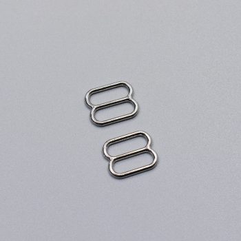 Регулятор металлический для бюстгальтера, серебро, 10 мм (613 DG/10) (009800)
