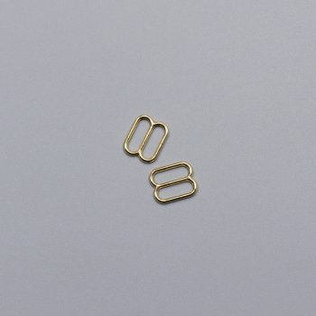 Регулятор металлический для бюстгальтера, золото, 10 мм (613 DG/10) (009802)