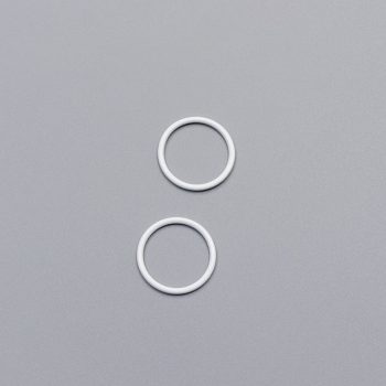 Кольцо металлическое, 18 мм, белый, ARTA-F (011871)