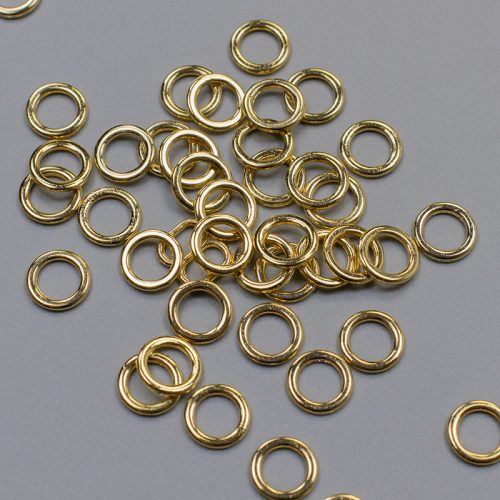 Кольцо металлическое для бюстгальтера, золото, 6 мм (011902)