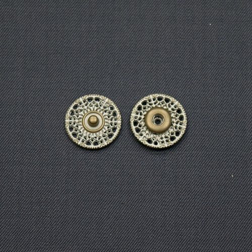 Кнопки пришивные металлические 21 мм, состаренное серебро (004951)