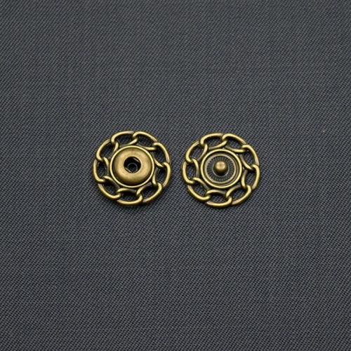 Кнопки пришивные металлические 20 мм, латунь (004953)