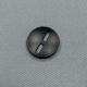 Пуговица металлическая 30 мм (матовый черный цв) (008766)