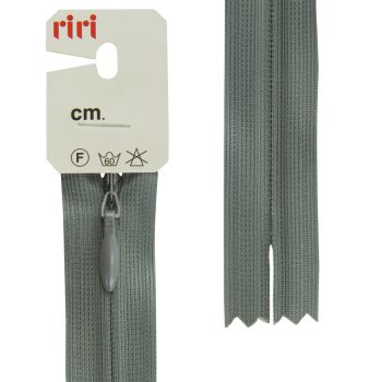 Молния потайная RiRi, 60 см, теплый серый, цвет 2107 (003452)