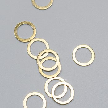 Кольцо металлическое для бюстгальтера, золото, 10 мм (6 C/10) (007819)