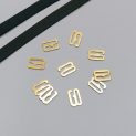 Крючок-регулятор для бюстгальтера, золото, 10 мм (621 A/10) (007848)