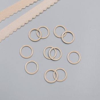Кольцо металлическое для бюстгальтера, телесный, 16 мм (6 NC/16) (008696)