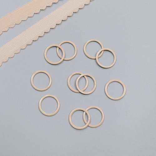 Кольцо металлическое для бюстгальтера, телесный, 16 мм (6 NC/16) (008696)