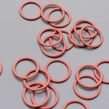 Кольцо металлическое для бюстгальтера, 14 мм, розовая раковина (009125)