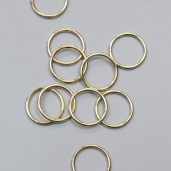 Кольцо металлическое для бюстгальтера, золото, 15 мм (6 DG/15) (010549)
