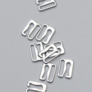 Крючок-регулятор для бюстгальтера, серебро, 10 мм (621 DG/10) (009804)