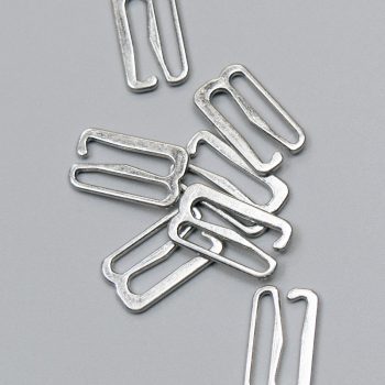 Крючок-регулятор для бюстгальтера, серебро, 15 мм (621 DG/15) (010551)