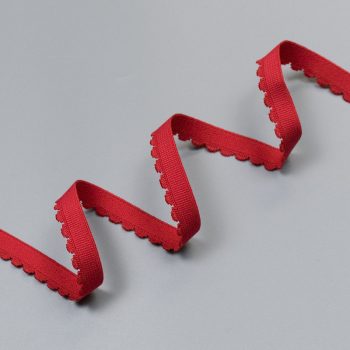 Резинка отделочная, 12 мм, красный (цвет 100), 605/12, Lauma (010759)