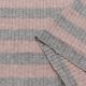 Трикотаж лапша вязаный вискозный, розово-серая полоска (012361)