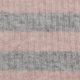 Трикотаж лапша вязаный вискозный, розово-серая полоска (012361)