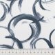 Поплин стрейч с круговыми абстракциями, серый-белый (012380)