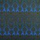 Вельвет-стрейч купонный с этническим узором на ярко-голубом (012389)