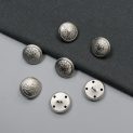 Пуговицы металлические, никель, 22 мм (012473)