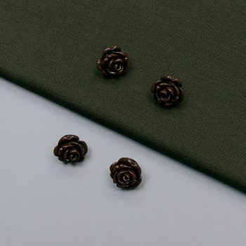 Пуговицы пластиковые, роза, 14 мм (012489)