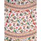 Поплин-стрейч купонный на юбку, красочные ракушки на белом (012522)