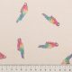 Муслин набивной с кашемиром, попугаи на бежевом (012524)