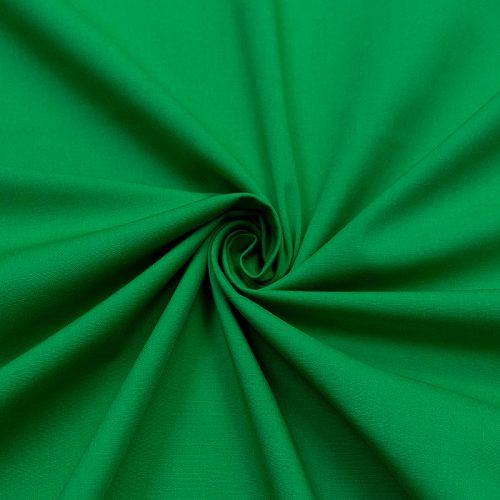Поплин-стрейч хлопковый, чистый зеленый (012646)