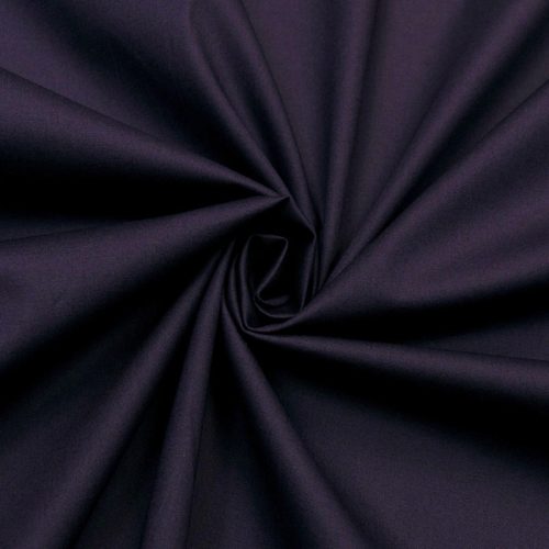 Поплин-стрейч хлопковый, темно-фиолетовый (012654)