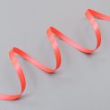 Лента атласная, розовый неон - neon orange, 9 мм, Corseteria (012713)