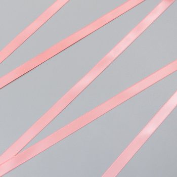 Лента атласная, светлый коралл - light coral, 9 мм, Corseteria (012716)