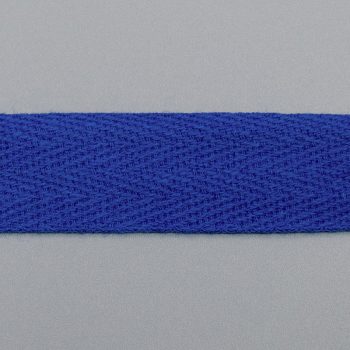 Лента киперная цветная, хлопок, 20 мм, ярко-синий (012720)