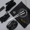 Набор фурнитуры для прозрачного корсета, черный (012770)