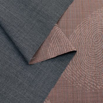 Шерсть костюмная двухсторонняя, медно-серые отпечатки (012783)