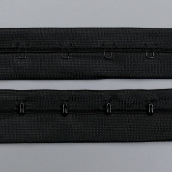 Застежка крючки и петли на ленте, 1 ряд, черный (ARTA-F) (012853)