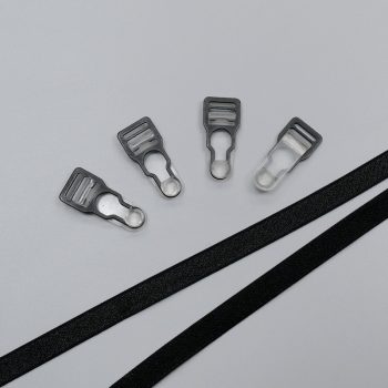 Застежка для чулок, суспендер, черный, 12 мм (ARTA-F) (012858)