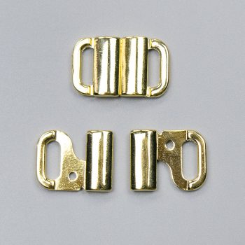 Застежка для купальника, золото, 10 мм (012868)