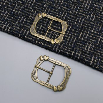 Пряжка металлическая, латунь, 75х60 мм (012879)