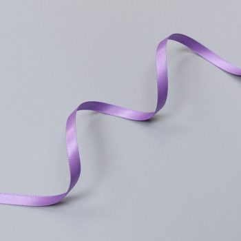 Лента атласная, лиловый - grape, 6 мм, Corseteria (012886)