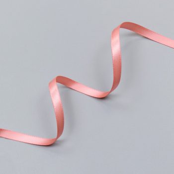 Лента атласная, светлый коралл - light coral, 6 мм, Corseteria (012889)