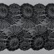 Кружево эластичное, черный (ILUNA), 18.5 см (012979)