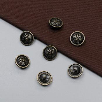 Пуговица металлическая, герб, бронза, 20 мм (013006)