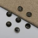 Пуговица металлическая, герб, бронза, 20 мм (013006)