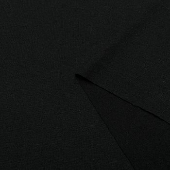 Трикотаж вязаный с вискозой, цвет черный (013084)