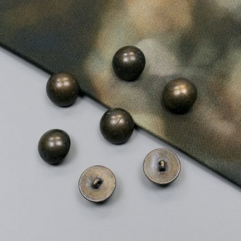 Пуговицы пластиковые полусфера, состаренная бронза, 23 мм (013089)