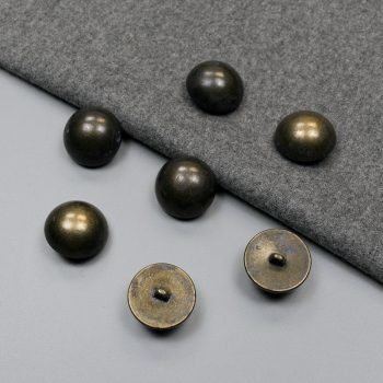 Пуговицы пластиковые полусфера, состаренная бронза, 28 мм (013090)