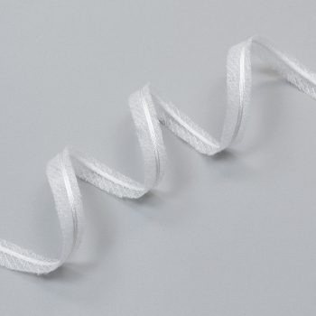 Лента клеевая нитепрошивная со шнуром, 12 мм, белый (013114)