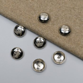 Пуговицы металлические, 25 мм, никель (013120)