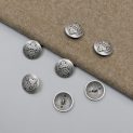 Пуговицы металлические, 22 мм, сост. серебро (013121)
