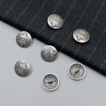 Пуговицы металлические, 22 мм, сост. серебро (013121)