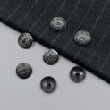 Пуговицы металлические, 22 мм, черненые (013124)